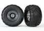Preview: Terra Groove Reifen auf Felgen chrom hinten (2)
