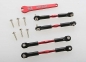 Preview: L/R Gewindestangen Set Alu rot v69 & h82mm