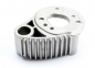 Preview: Motorhalter Aluminium chrom gerippt