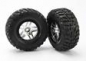 Preview: Kumho Reifen auf Felgen satin-chrom/schwarz vorne (2)