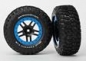Preview: BFGoodrich T/A KM2 Reifen auf Felgen schwarz/blau vorne (2)