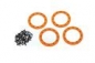 Preview: Beadlock Rings Orange (2.2') Alu (4) + Schrauben