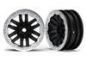 Preview: TRX-4 Felge 1.9 schwarz, Beadlock satin-chrom (2)