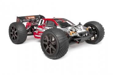 Clear Trophy Truggy Body W/Window Masks And Decals