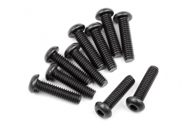 Button Head Screw M2.5X10Mm (Hex Socket/10Pcs)