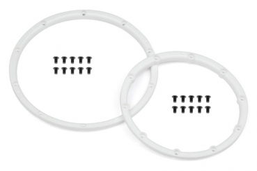 Wheel Bead Lock Rings (White/For 2 Wheels)