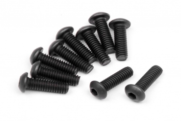 Button Head Screw M2.5X8Mm (Hex Socket/10Pcs)