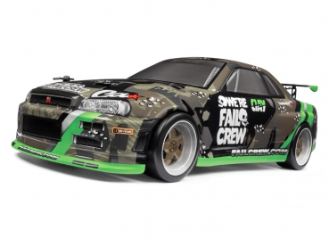 FAIL CREW NISSAN SKYLINE R34 GT-R PRINTED BODY (150MM)