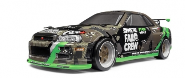 FAIL CREW NISSAN SKYLINE R34 GT-R PRINTED BODY (150MM)