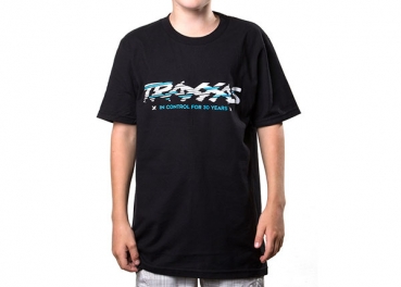 T-Shirt schwarz/Traxxas Logo sliced weiß S