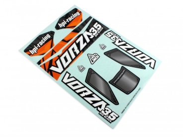 HPI Racing Vorza Buggy Nitro VB-2 Decal Sheet