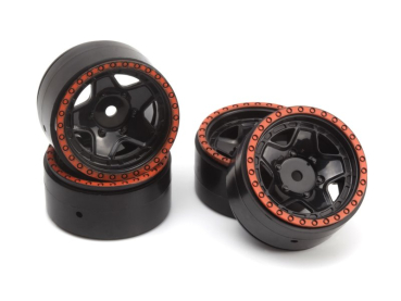 CL-5 Beadlock Wheel 1.2in (Red/4pcs)