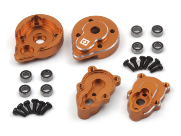 Aluminum Portal Rear Hub Set (Orange/2pcs)