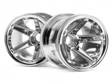 Super Star Mt Wheels Front (Chrome/2.2In/2Pcs)