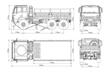 CROSS-RC Trial Truck KIT FC6 6x6