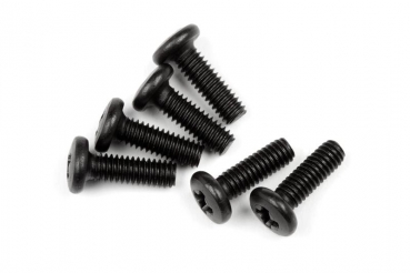 Button Head Screw M2.5 x 8mm 6Pcs