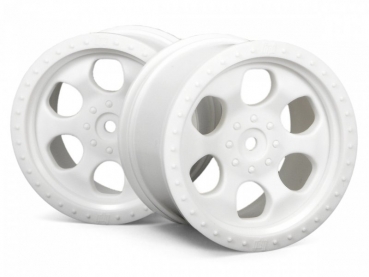 6 Spoke Wheel White (83X56Mm/2Pcs)