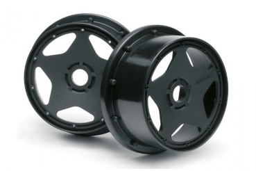 Super Star Wheel Black (120X60Mm/2Pcs)