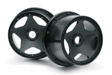 Super Star Wheel Black (120 X 75Mm/2Pcs)