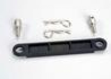 Akkustrebe schwarz mit Pfosten