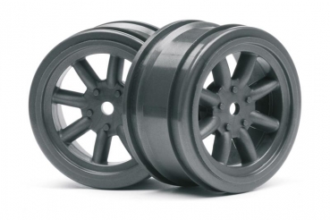 Vintage 8 Spoke Wheel 26Mm Gunmetal 0Mm Offset