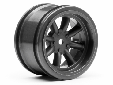 Vintage 8 Spoke Wheel 31Mm Gunmetal 6Mm Offset