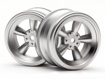 Vintage 5 Spoke Wheel 26Mm Matte Chrome(0Mm Offset