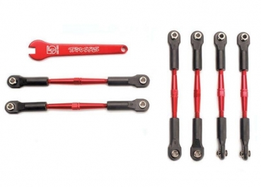 L/R Gewindestange 58mm Alu rot