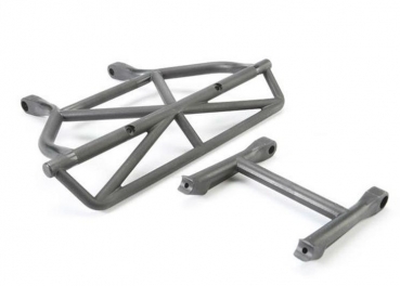 Bumper mit Halter hinten schwarz