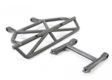 Bumper mit Halter hinten schwarz