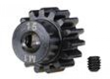 Zahnrad, 15-T Ritzel (1.0 Modul) 5mm Welle extra-hart