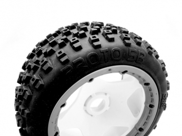 Proto Tire (White/Baja 5B/Rear/2Pcs)