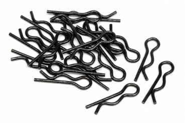 Body Clip (6Mm/Black/20Pcs)