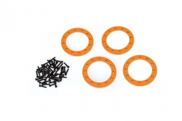 Beadlock Rings Orange (1.9') Alu (4) + Schrauben