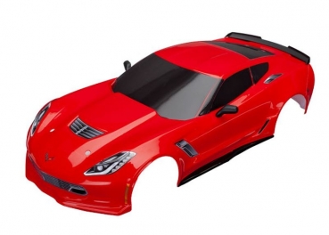 Karo Chevrolet Corvette Z06 rot inkl Aufkleber + Anbauteile