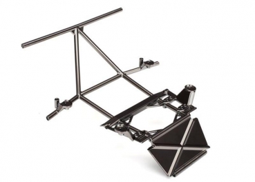Rohrrahmen-Chassis, mittel Teil vorn satin-schwarz-chrome