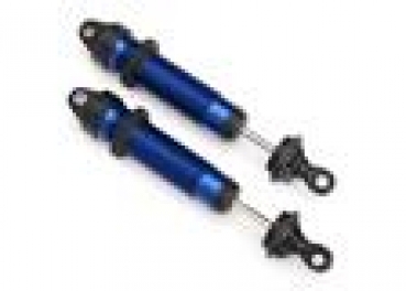 Dämpfer GTR 134mm blau Alu (gebaut ohne Federn) vo Gewinde (