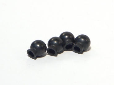 Ball 6.8X7.3X3Mm (Black/4Pcs)