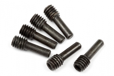 Screw Shaft M4X2.5X12Mm (Black/6Pcs)