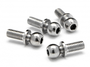 Ball 4.7X6.5Mm (4-40/Hex Socket/Silver/4Pcs)