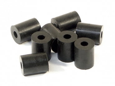Rubber Tube 3 X 8 10Mm (Shaped/Black/8Pcs)