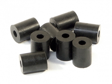 Gummischlauch 3X8X10mm (GeforMT/schwarz/8St)