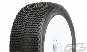 ProLine Buck Shot S3 (Soft) verklebt auf Felge weiß Verbrenner 1:8 Offroad