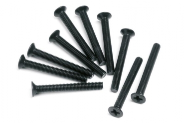 Flat Head Screw M3X26Mm (10Pcs)