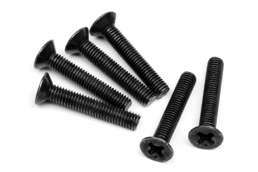 Flat Head Screw M3X18Mm (6Pcs)