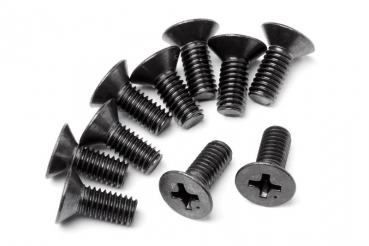 Flat Head Screw M4 X 10Mm (10 Pcs)
