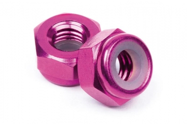 Aluminum Lock Nut M4 (Purple/10Pcs)