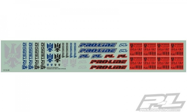 SLVR ProLine Interco Bogger Scale Decals für PRO10133-14