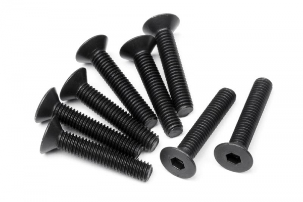 Flat Head Screw M3X16Mm (Hex Socket/8Pcs)