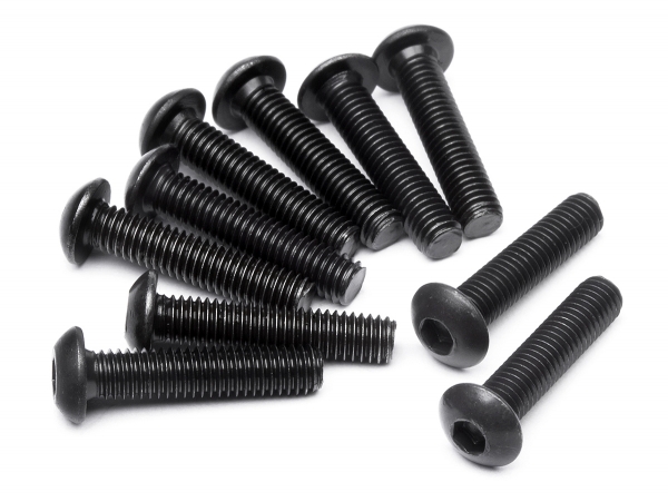 Button Head Screw M3X14Mm (Hex Socket/10Pcs)
